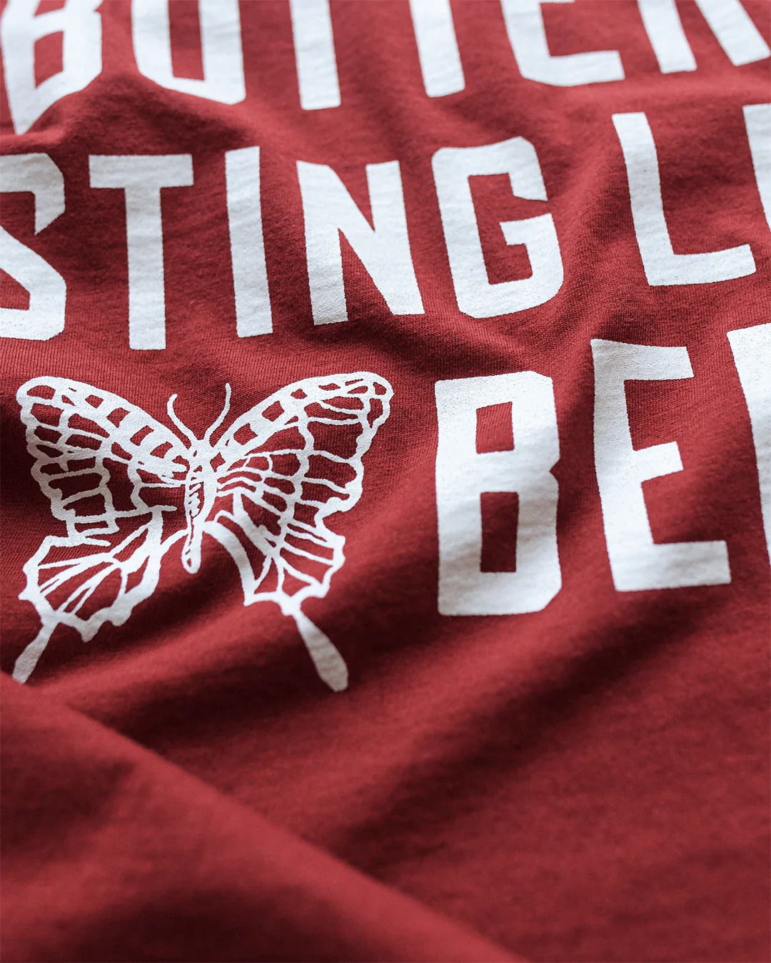 Ali Float Like A Butterfly Cardinal Tee - Image 3