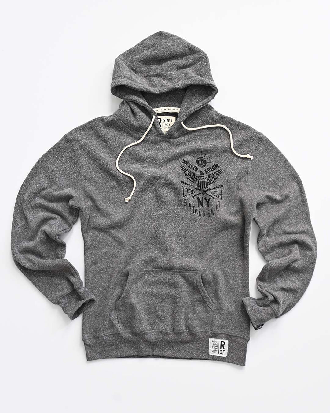 Babe Ruth NY Sultan of Swat Grey PO Hoody - Image 6