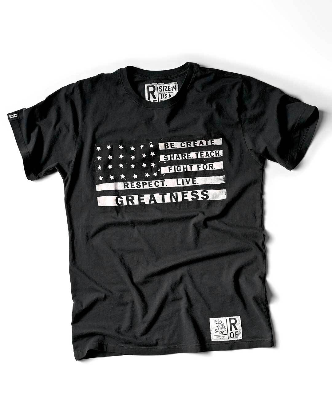 BHT - ROF Greatness Black Tee - Image 3