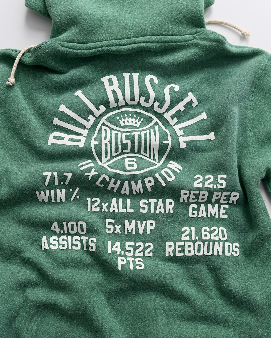 Bill Russell Boston #6 PO Hoody - Image 5