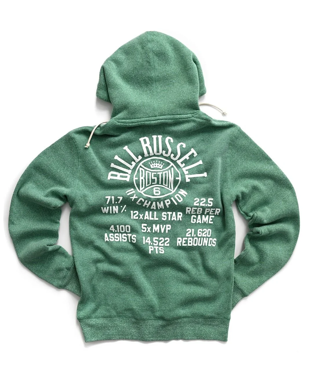 Bill Russell Boston #6 PO Hoody - Image 7