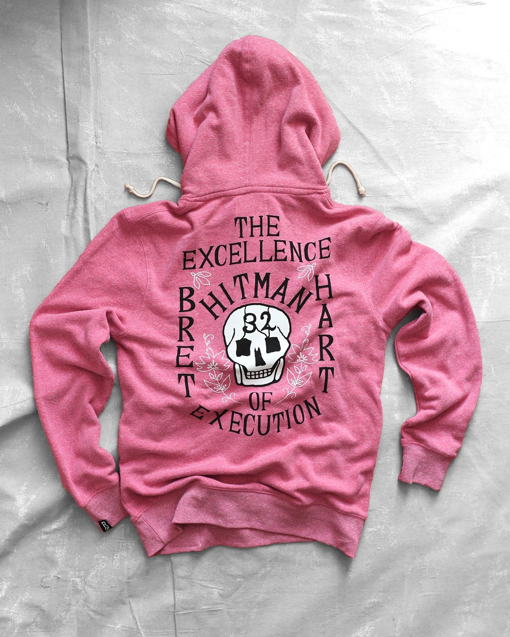 Bret Hart 32 Time Champ Pink PO Hoody - Image 5