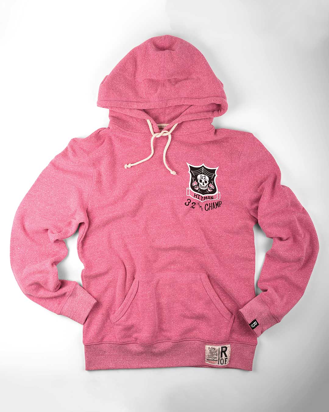 Bret Hart 32 Time Champ Pink PO Hoody - Image 6