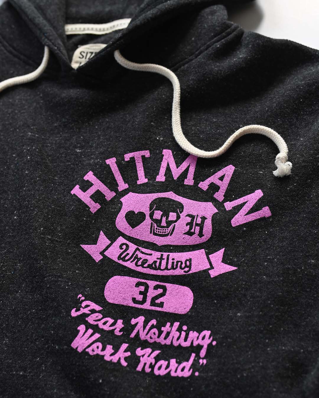 Bret 'Hitman' Hart Fear Nothing Black PO Hoody - Image 4