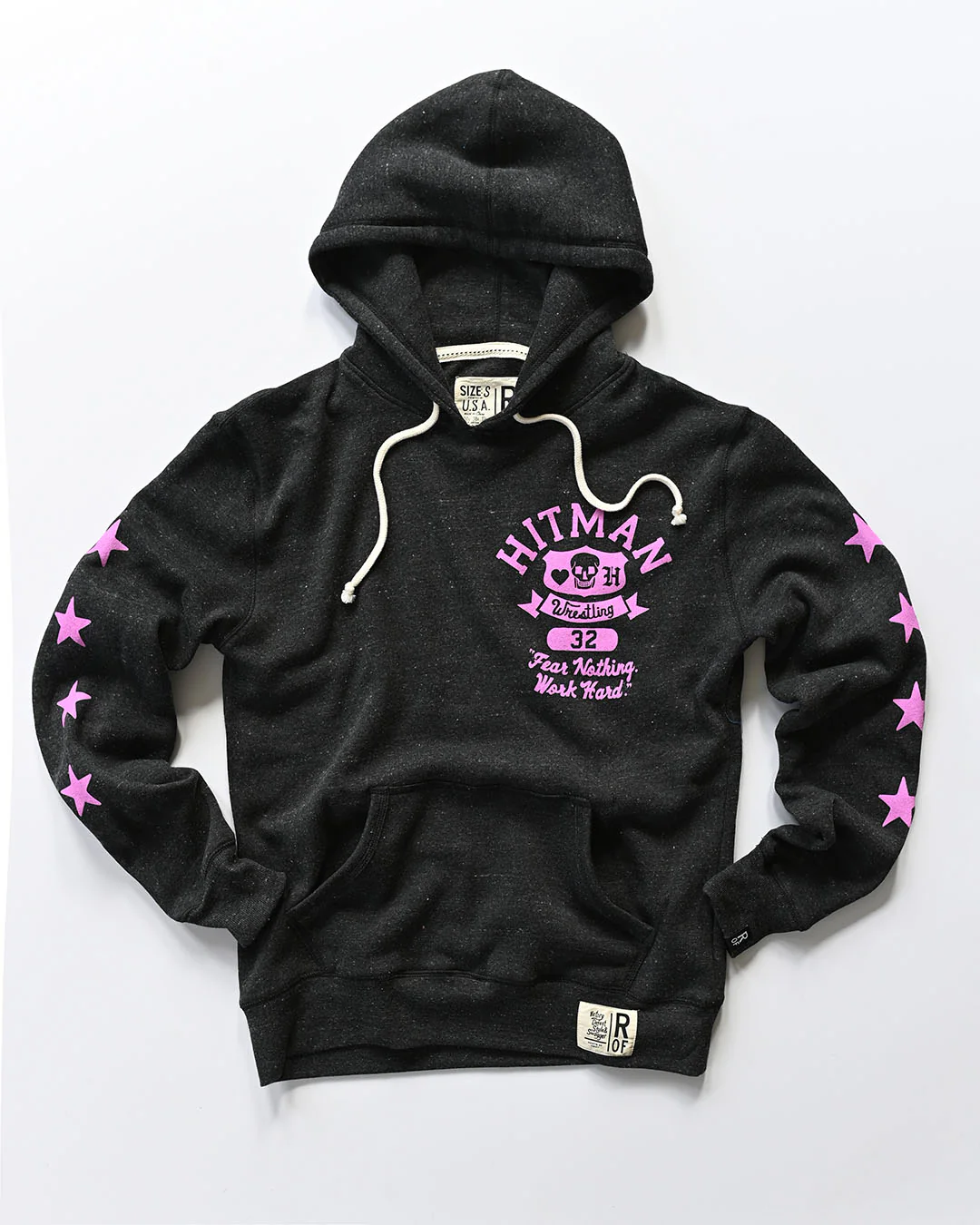 Bret 'Hitman' Hart Fear Nothing Black PO Hoody - Image 5