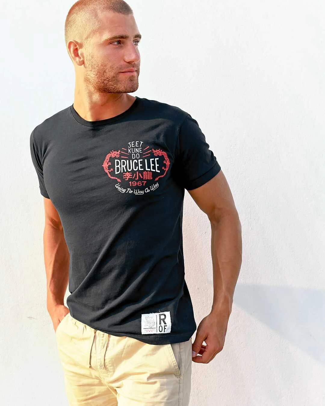 Bruce Lee 'Using No Way as Way' Black Tee - Image 3