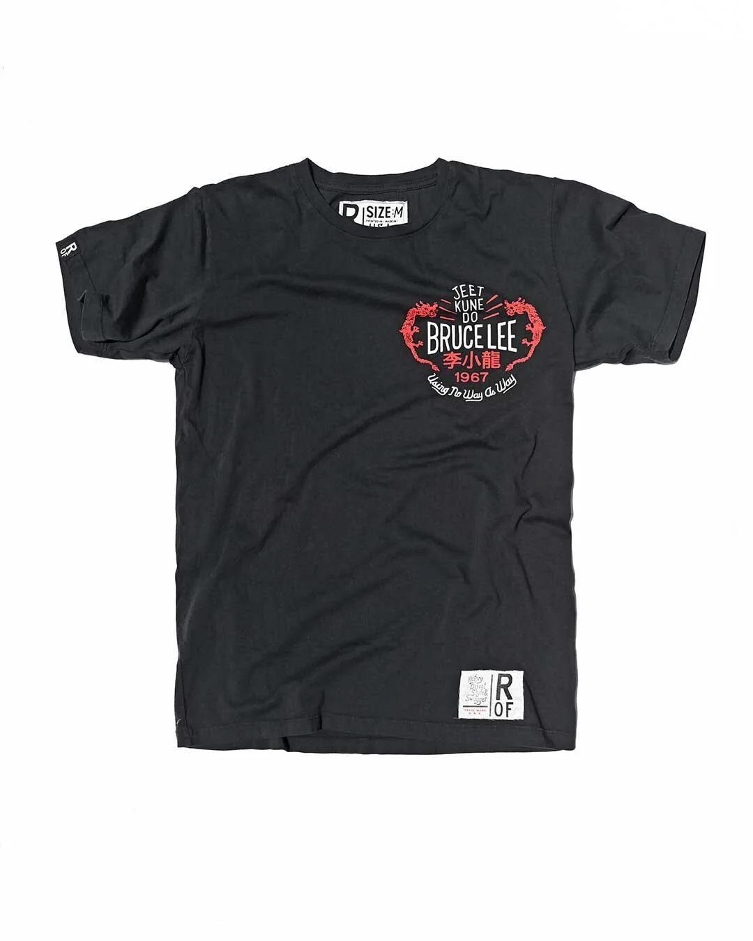 Bruce Lee 'Using No Way as Way' Black Tee - Image 5