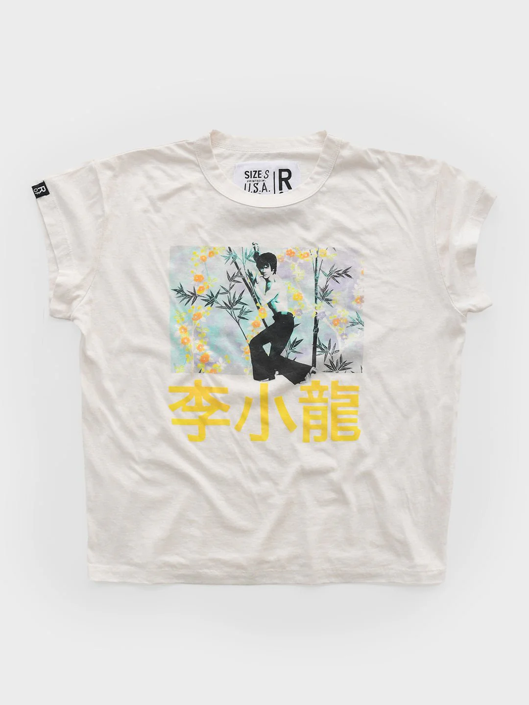 Bruce Lee Vintage Pose Women's White Tee - Image 5