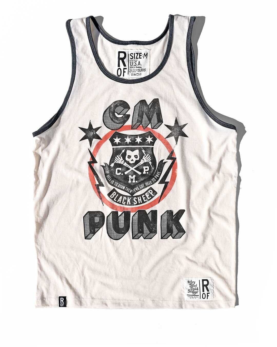 CM Punk Black Sheep White Tank - Image 3