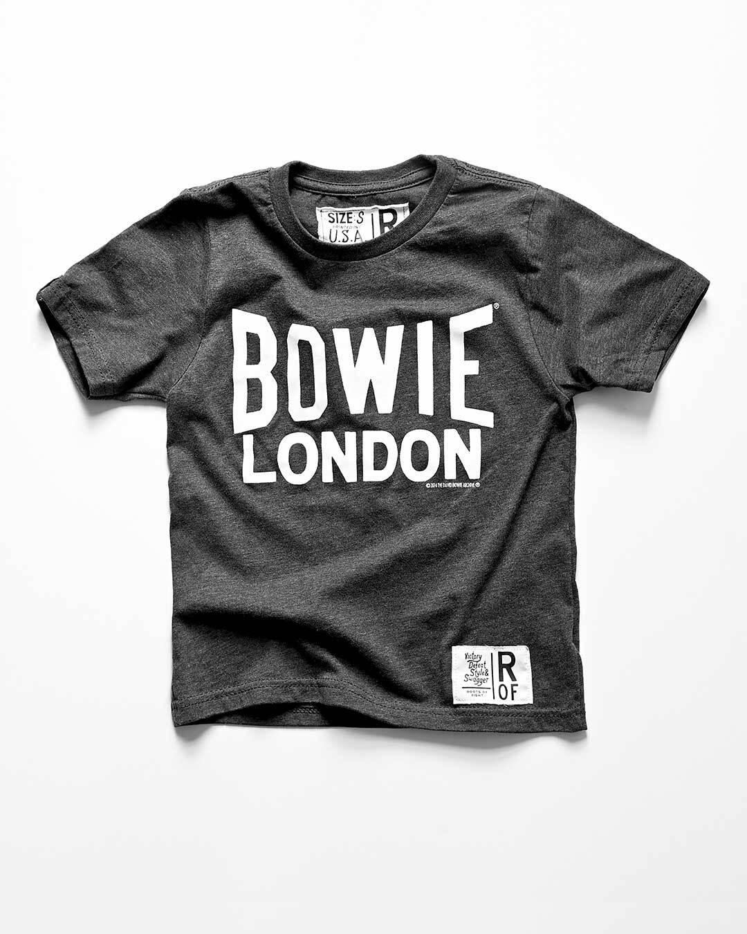 David Bowie London Black Kid's Tee - Image 3