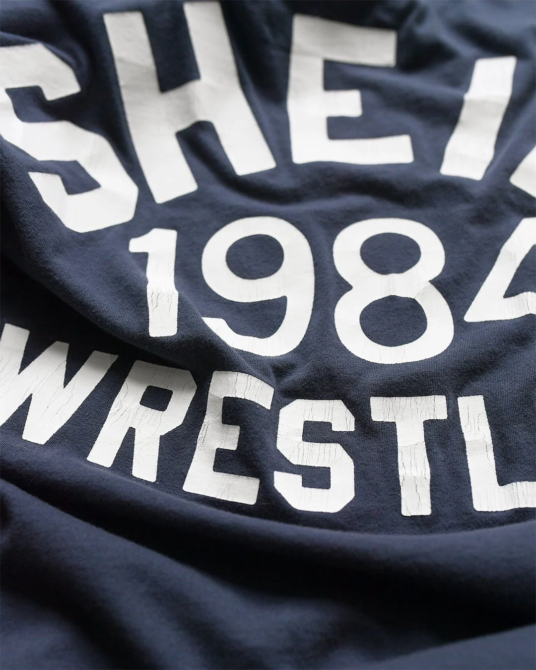 Iron Sheik 1984 Wrestling Navy Tee - Image 3