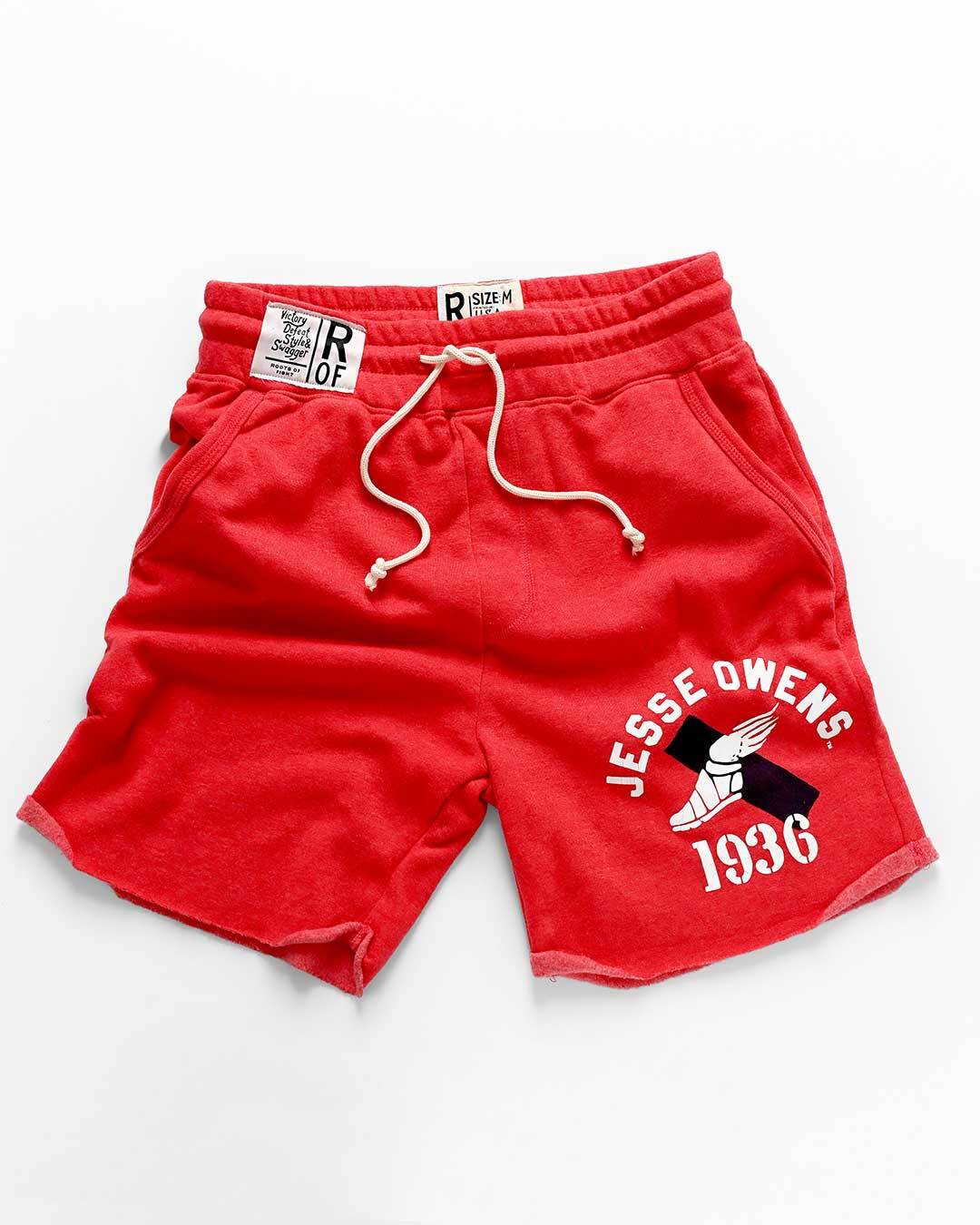 Jesse Owens Games 1936 Red Shorts - Image 3