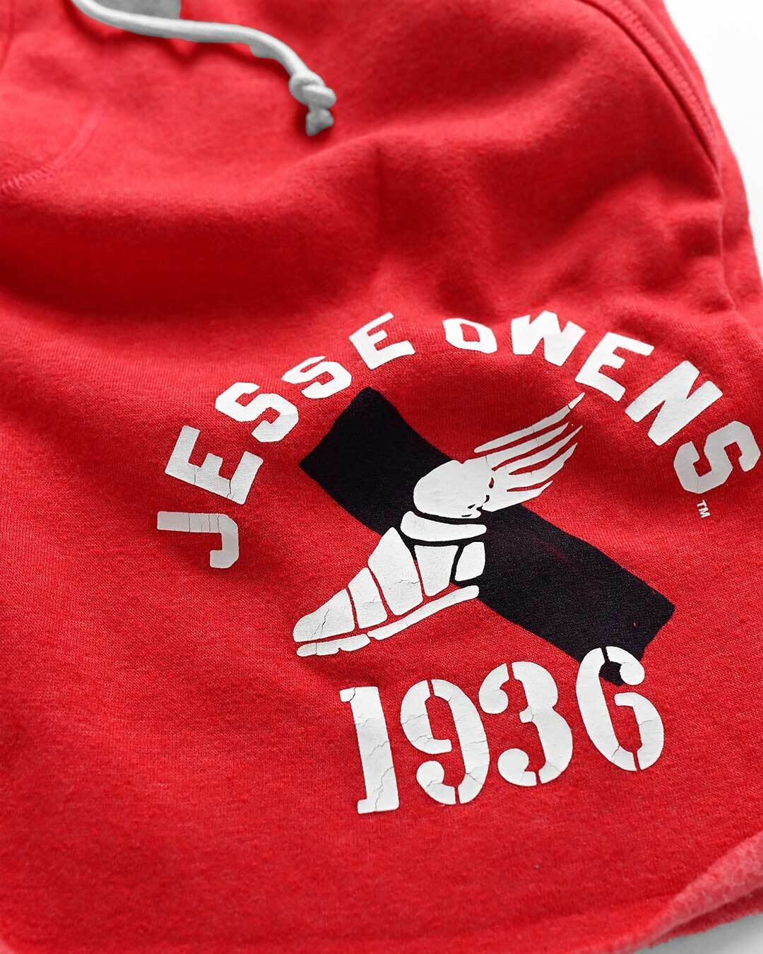 Jesse Owens Games 1936 Red Shorts - Image 4