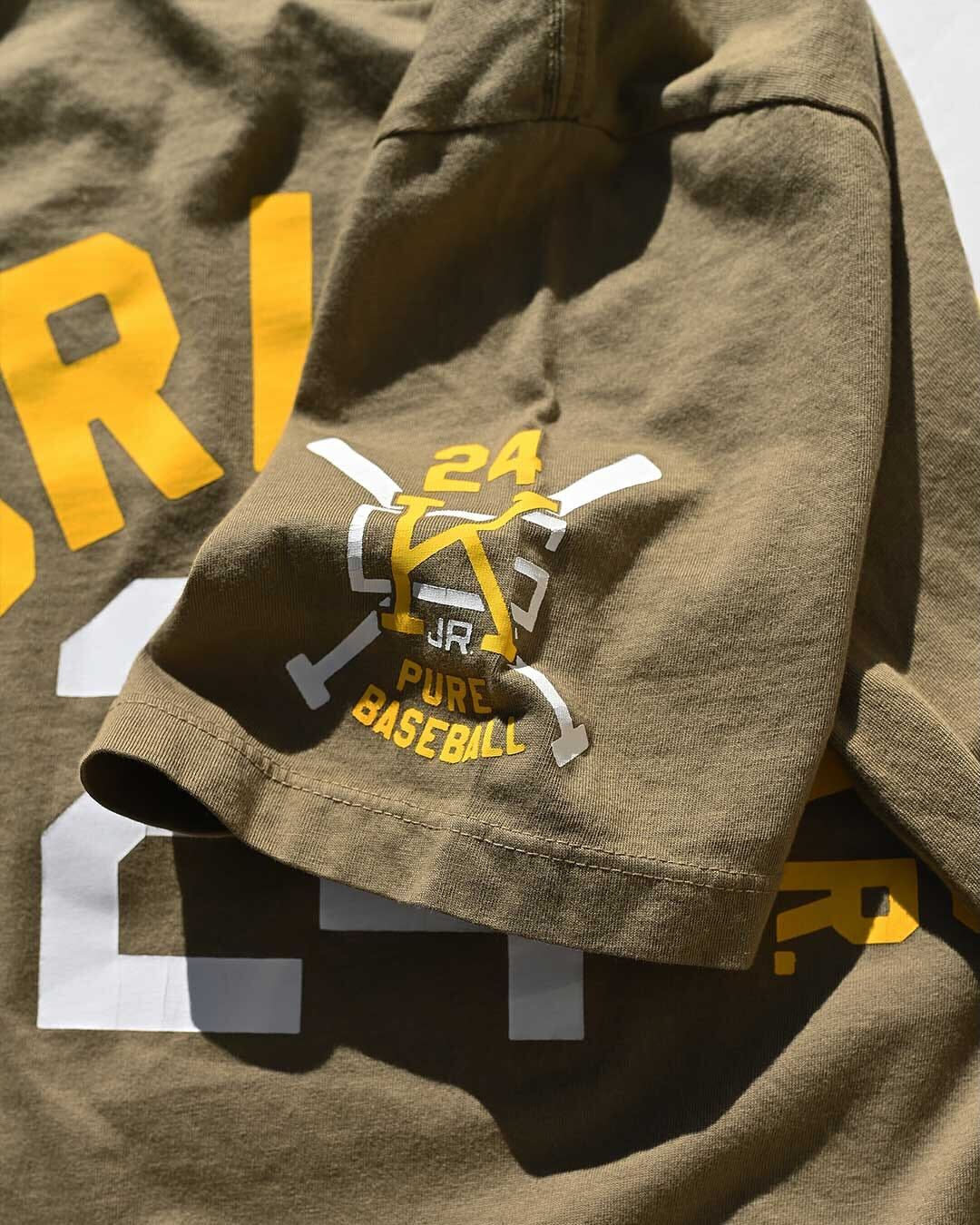 Ken Griffey Jr. "Fun Playing" Quote Olive Tee - Image 5