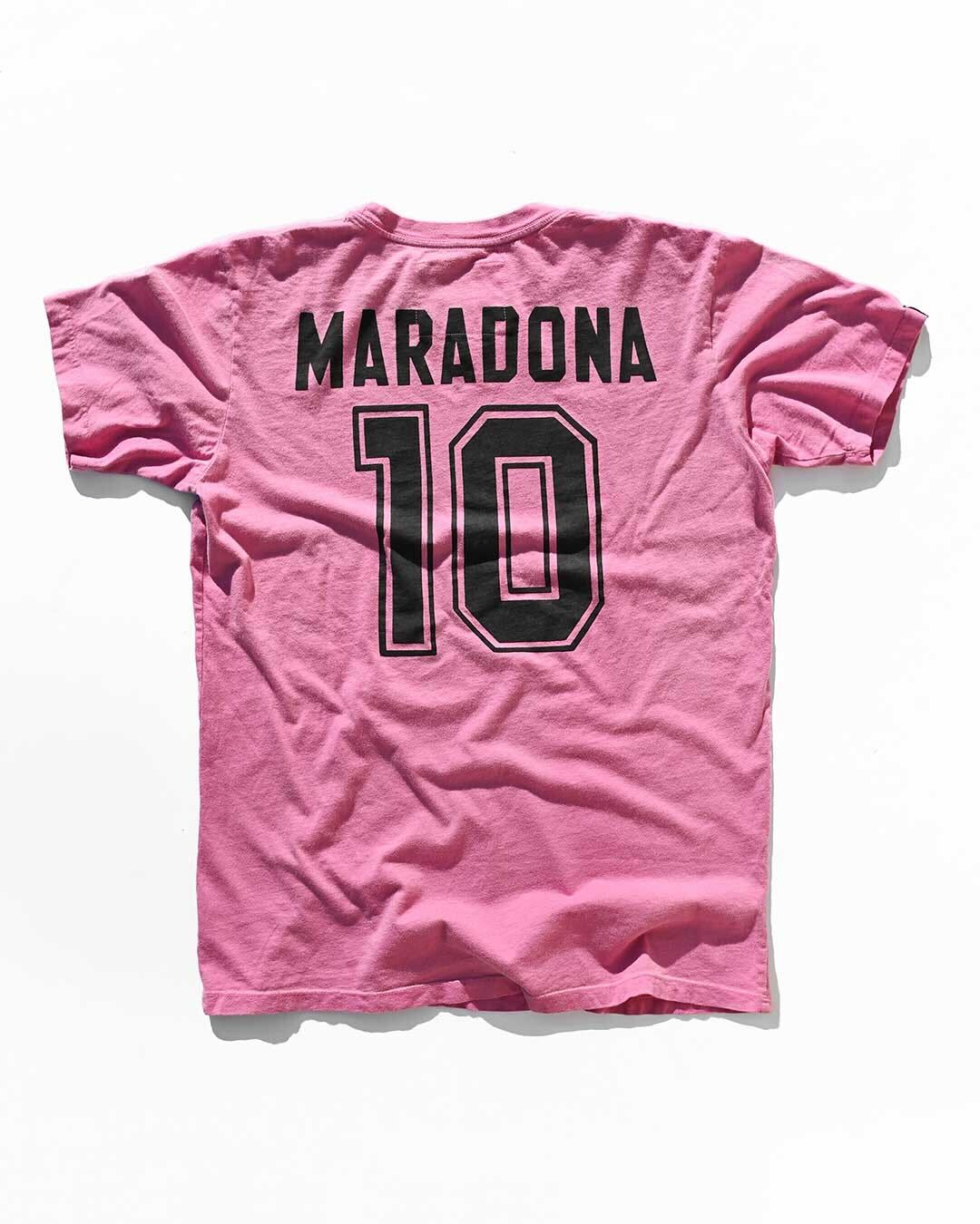 Maradona #10 Pink Tee - Image 5