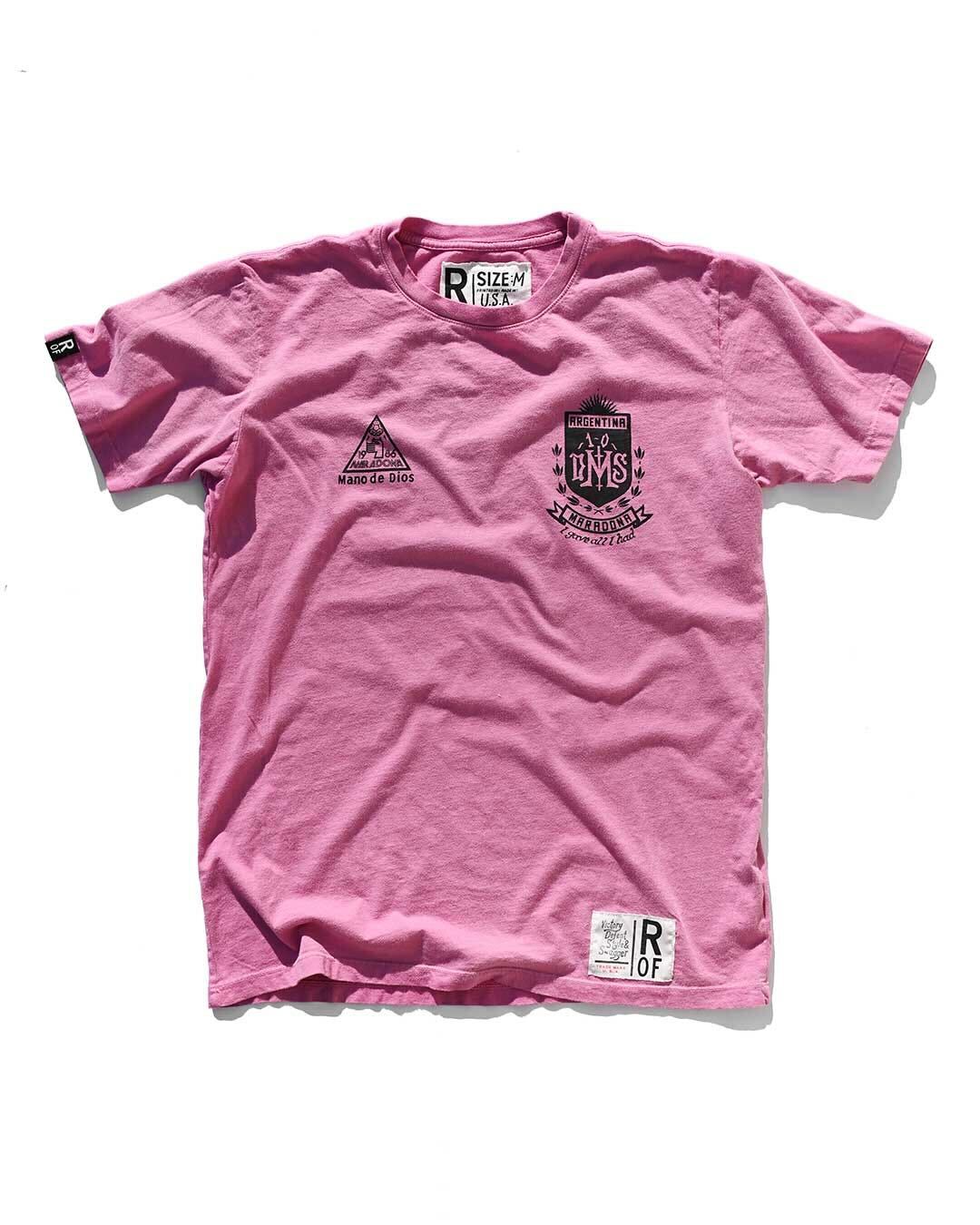 Maradona #10 Pink Tee - Image 6