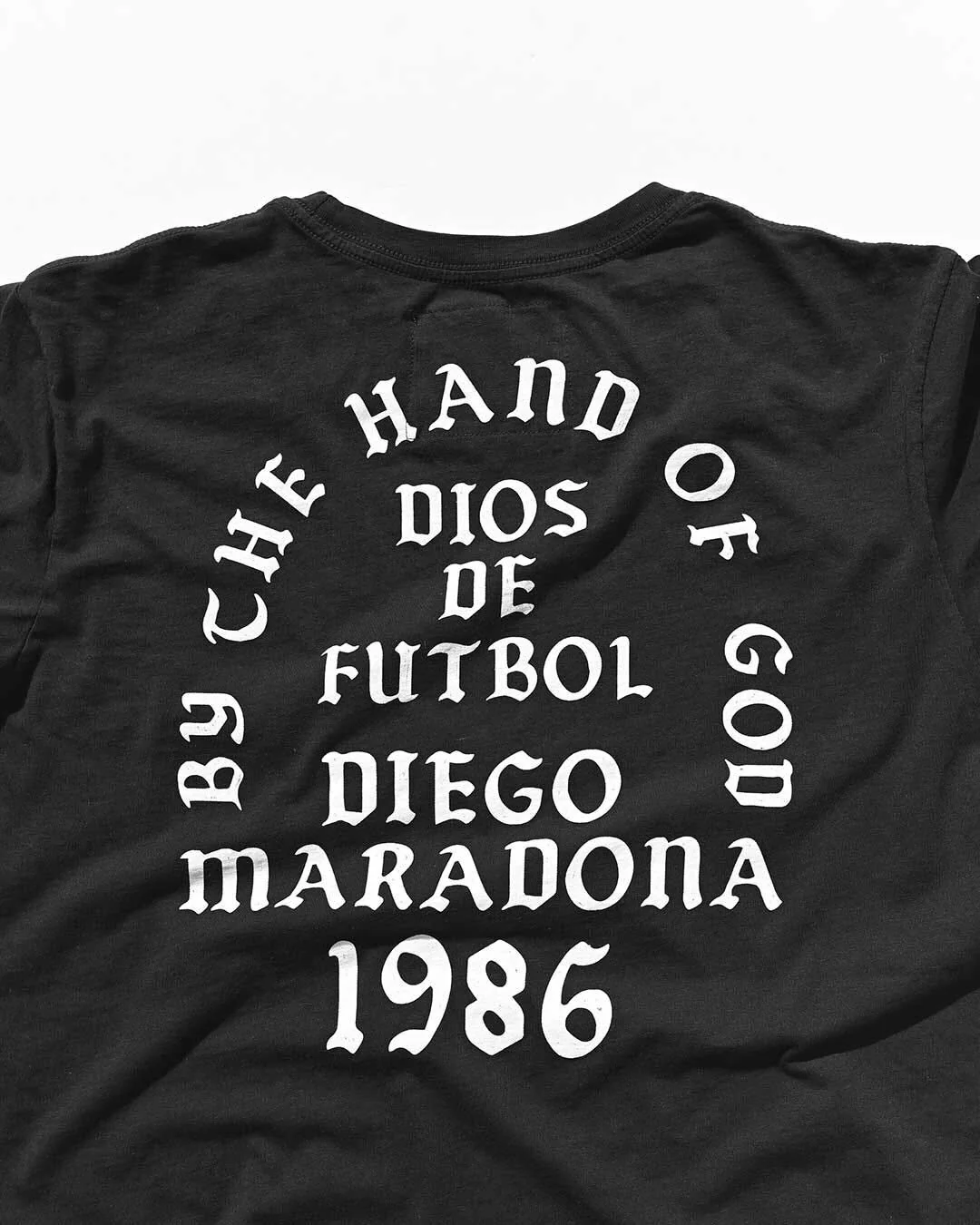 Maradona Hand of God Black Tee - Image 4