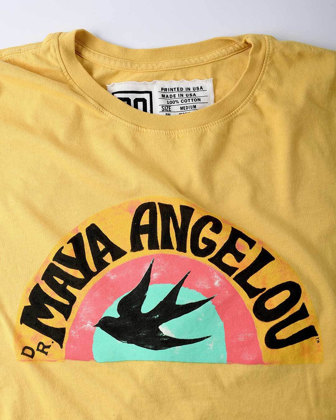 Maya Angelou And Still I Rise Yellow Tee - Image 5