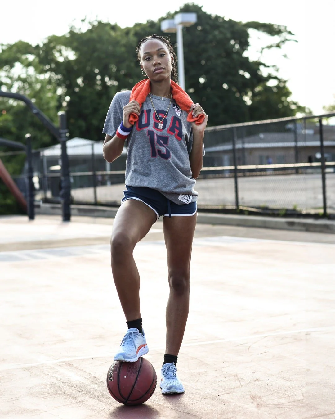 Melo Anthony Games USA Grey Tee - Image 3