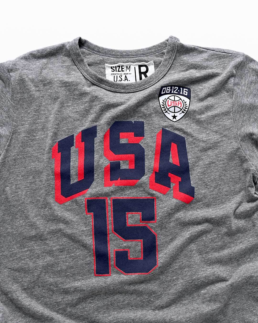 Melo Anthony Games USA Grey Tee - Image 5