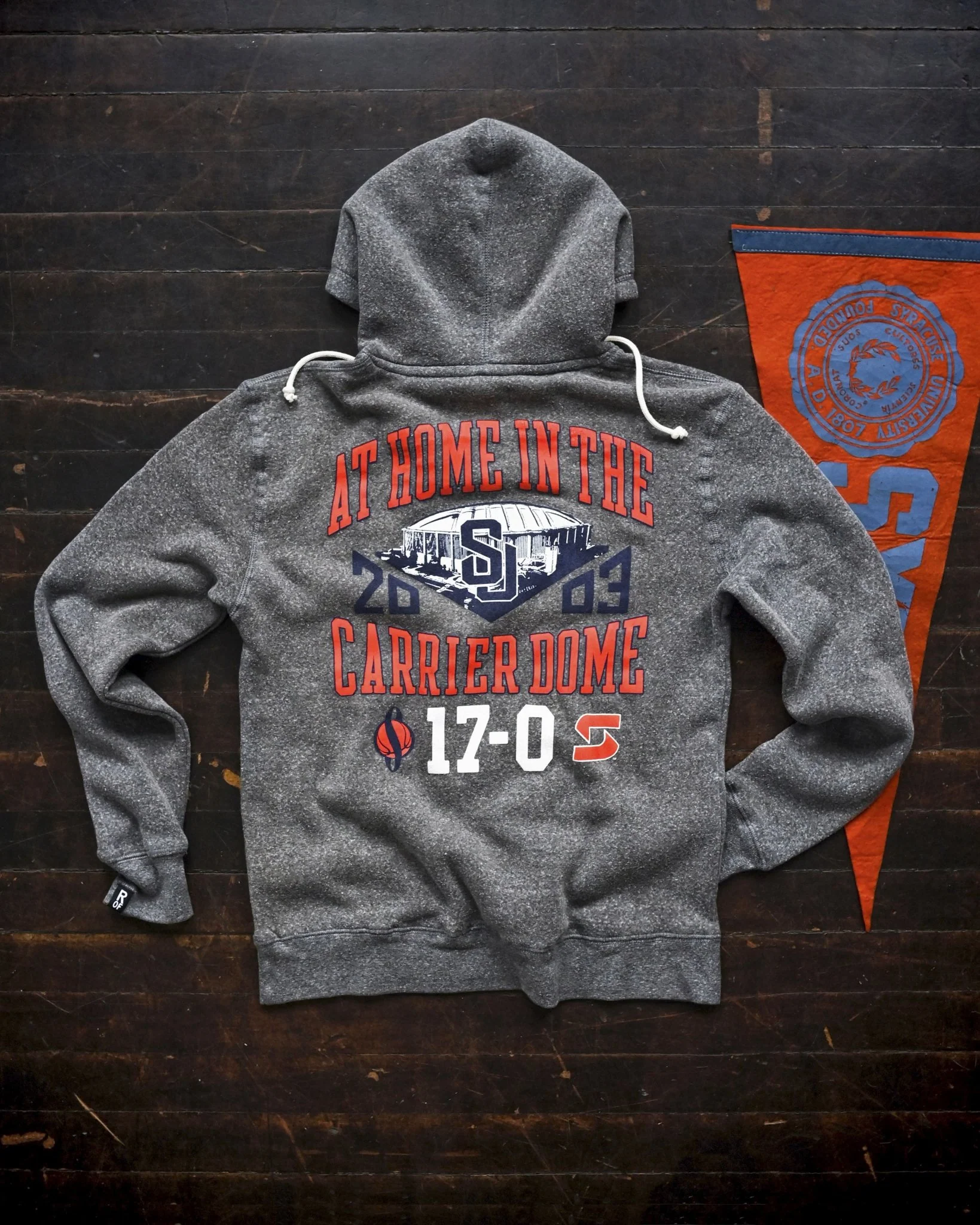 Melo Syracuse Basketball Grey PO Hoody - Image 3