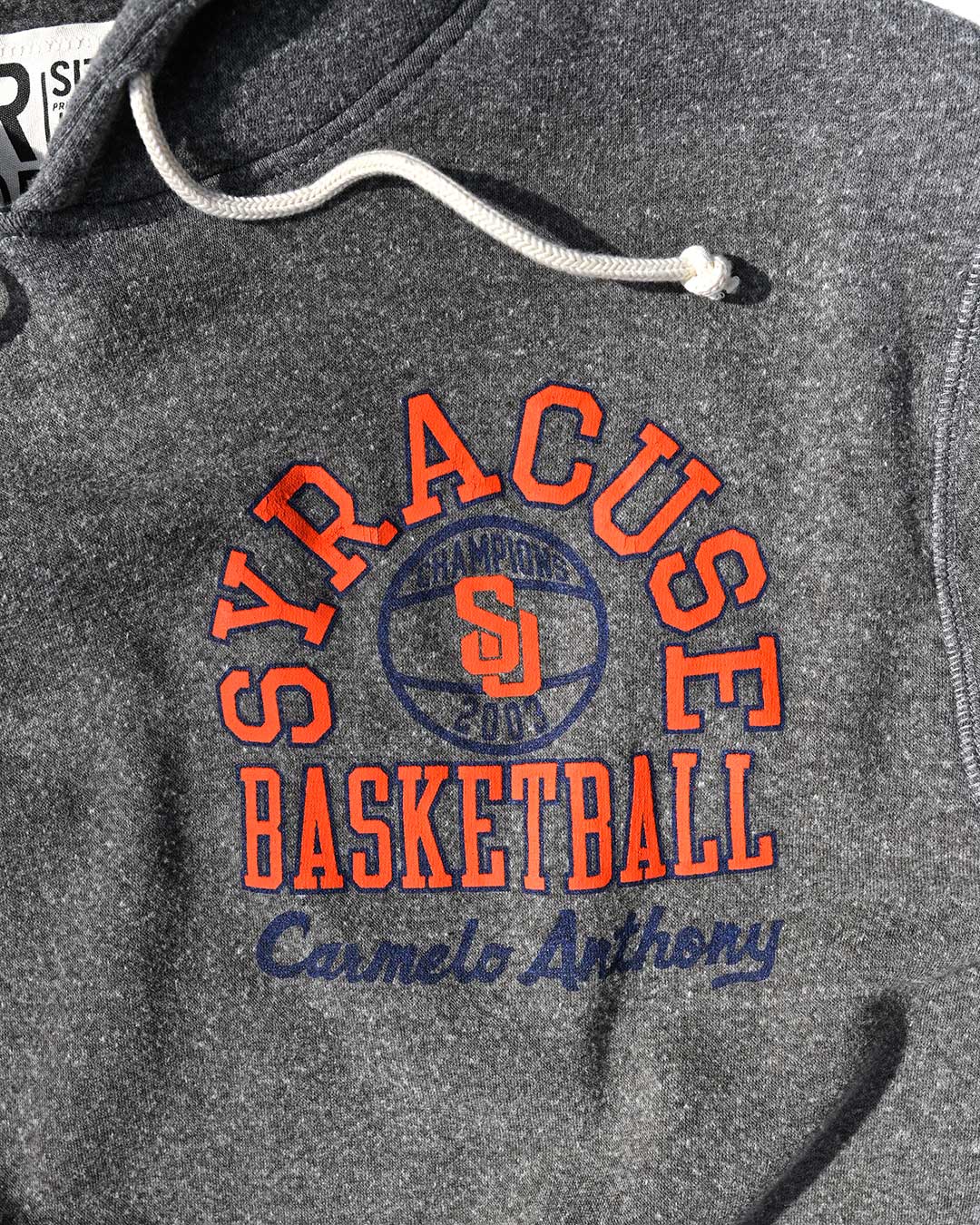 Melo Syracuse Basketball Grey PO Hoody - Image 5