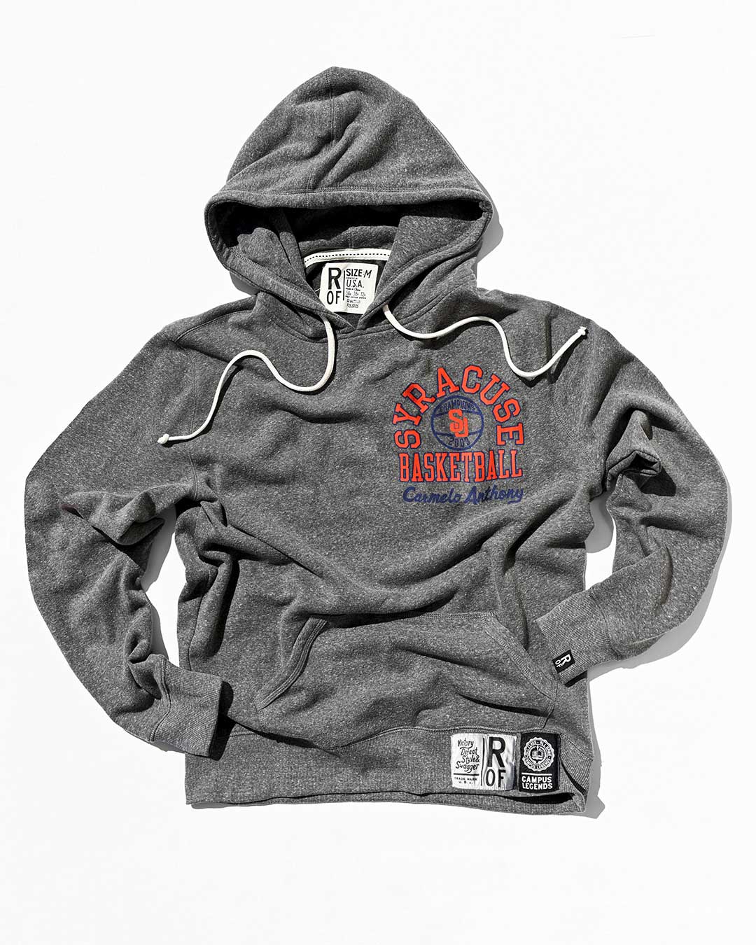 Melo Syracuse Basketball Grey PO Hoody - Image 7
