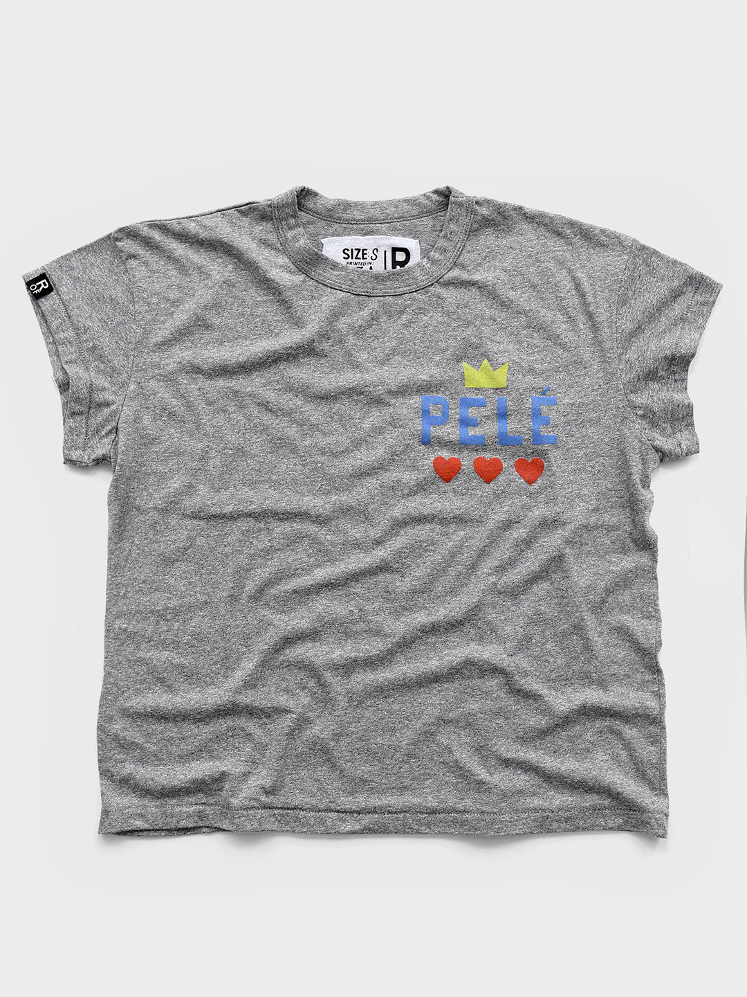 Pelé Love Women's Grey Tee - Image 5