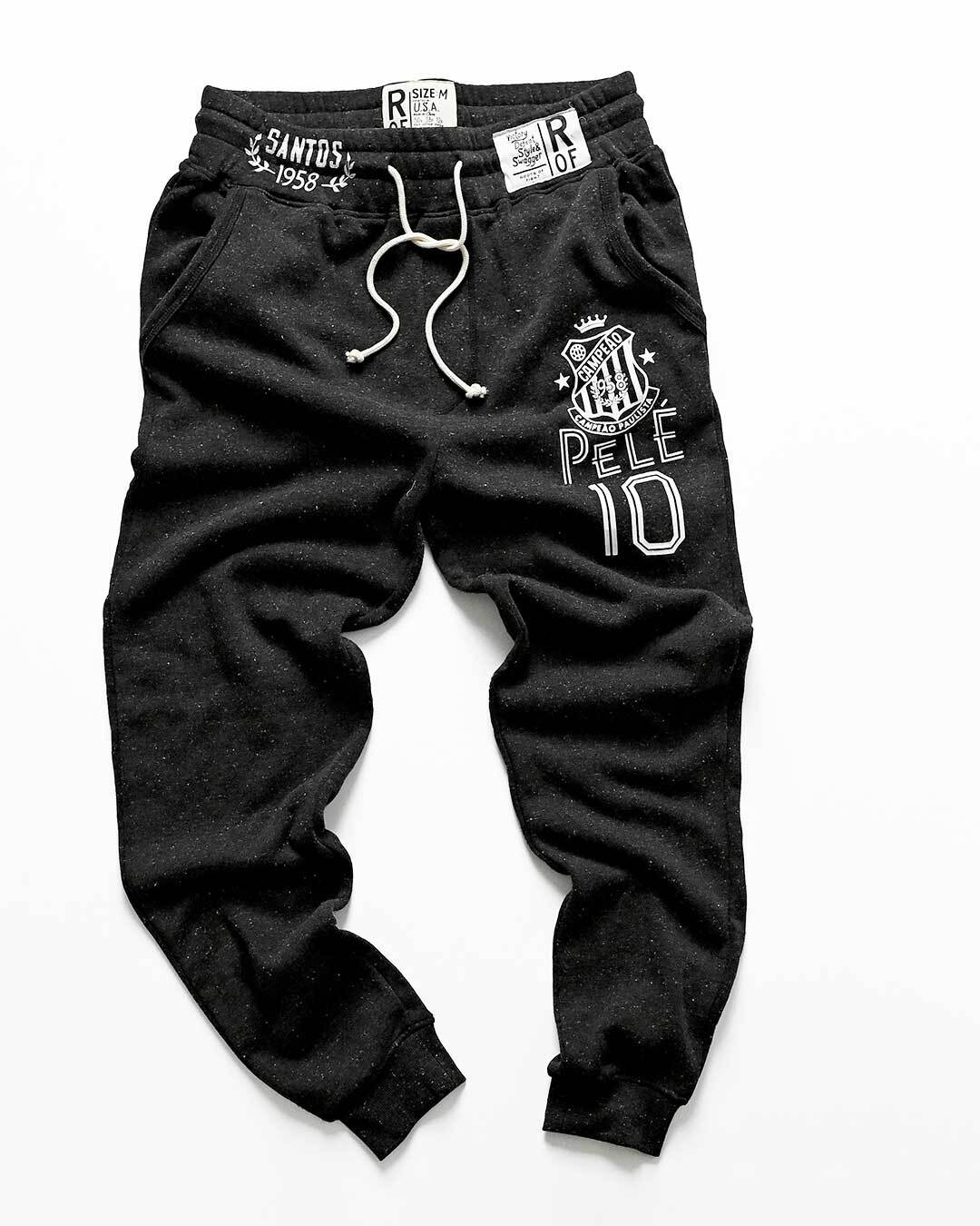 Pelé Santos Black Sweatpants - Image 6