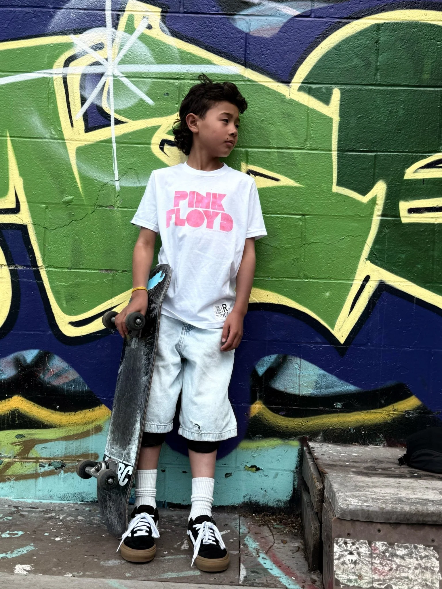 Pink Floyd Vintage White Kid's Tee - Image 3