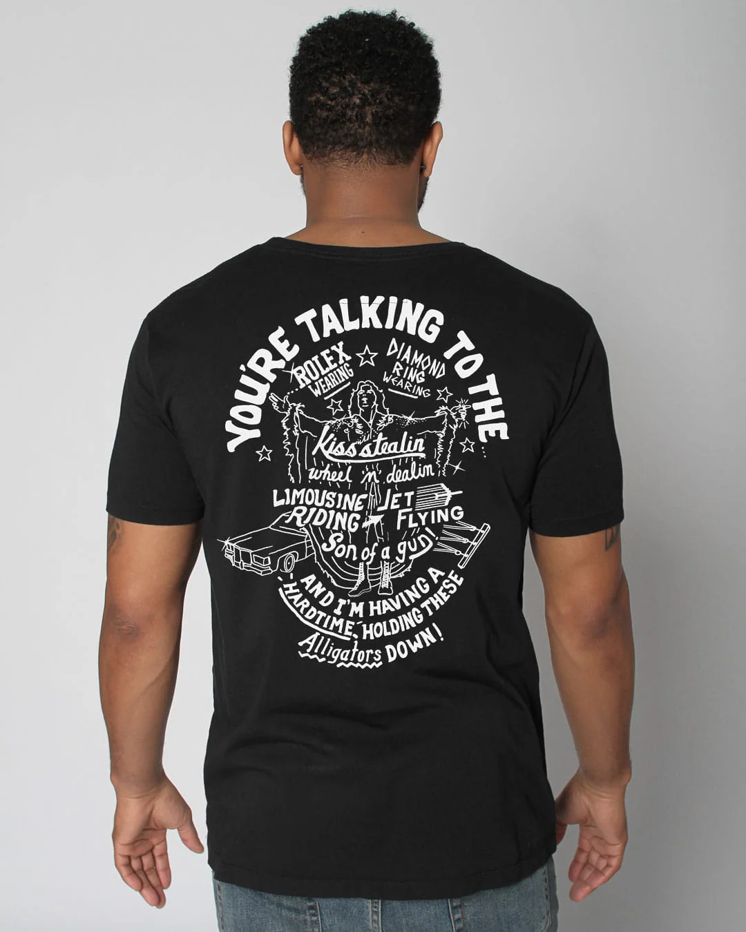 Ric Flair "You're Talking to The" Black Tee - Image 7