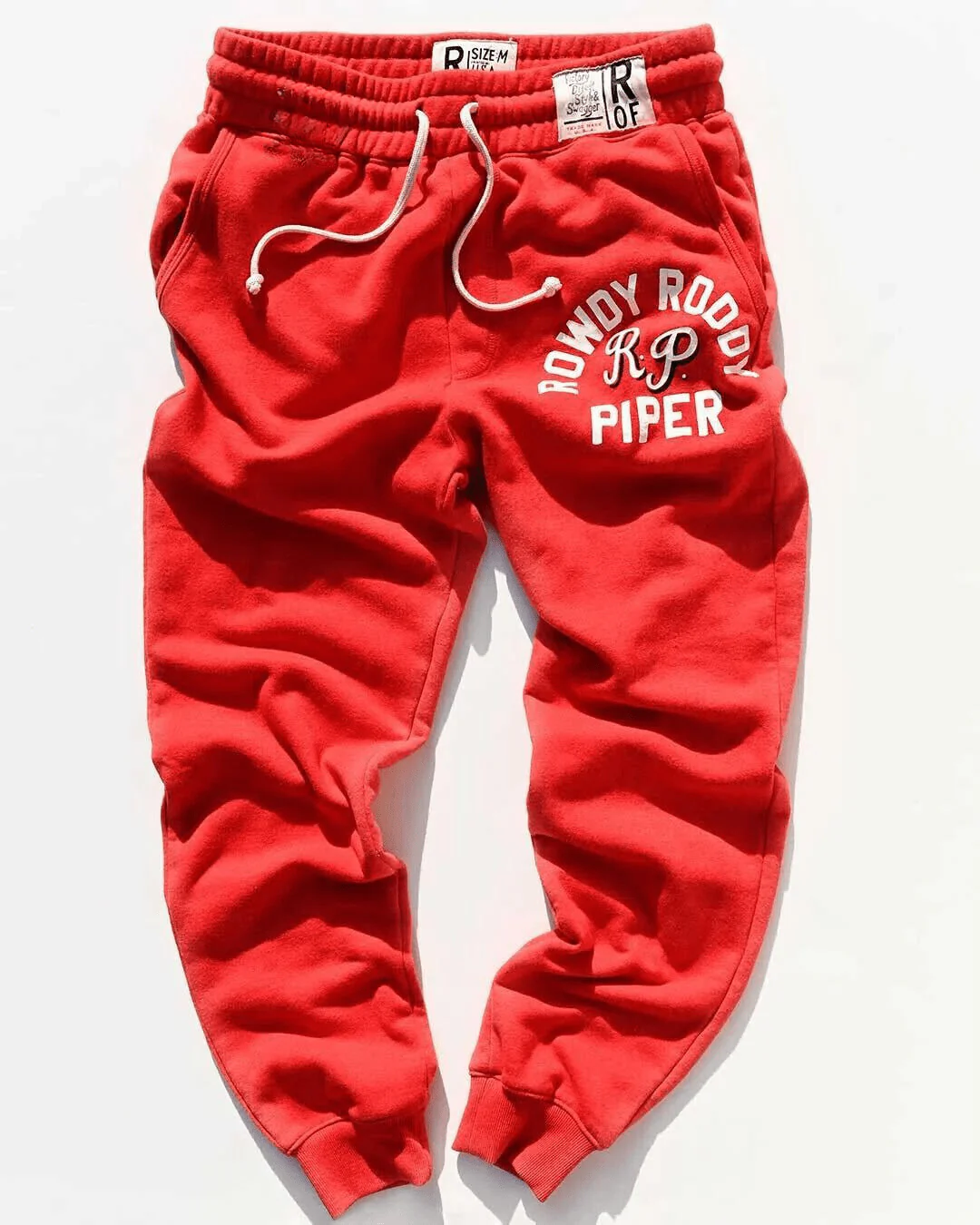 Rowdy Roddy Piper Red Sweatpants - Image 3