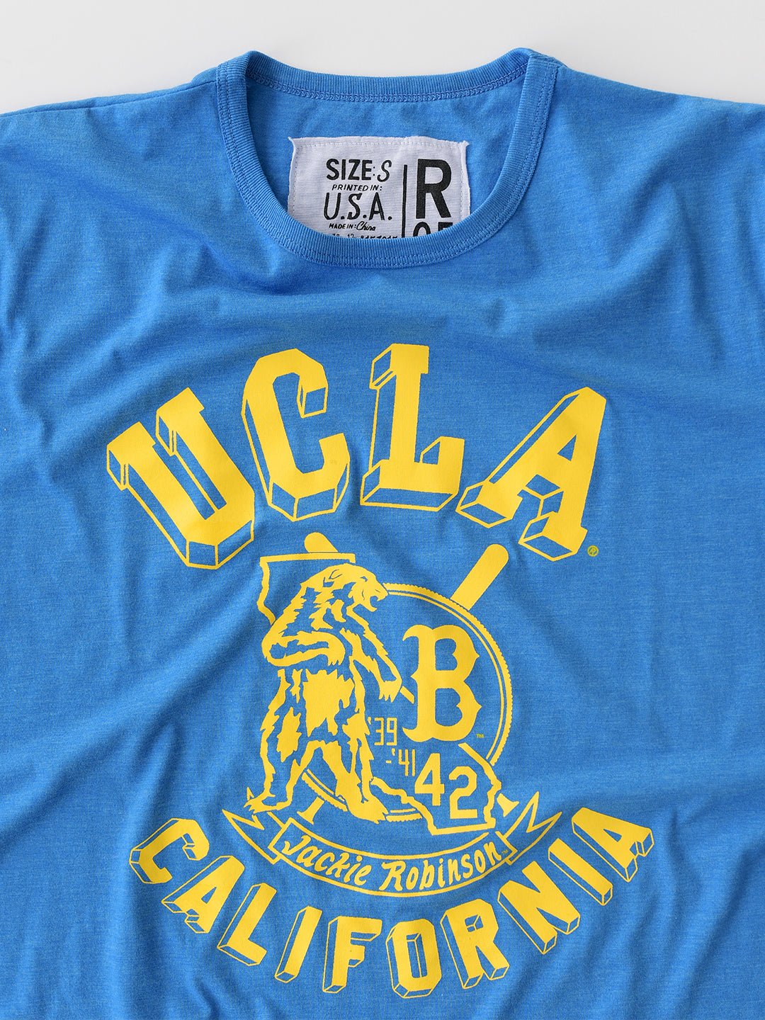 UCLA - Jackie Robinson Bruins Baseball Blue Triblend Tee - Image 4