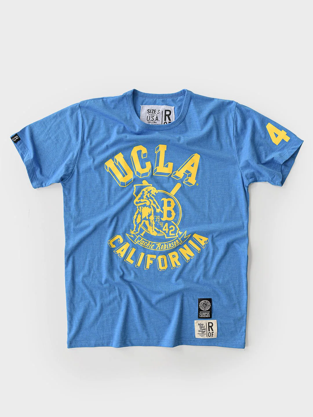 UCLA - Jackie Robinson Bruins Baseball Blue Triblend Tee - Image 6