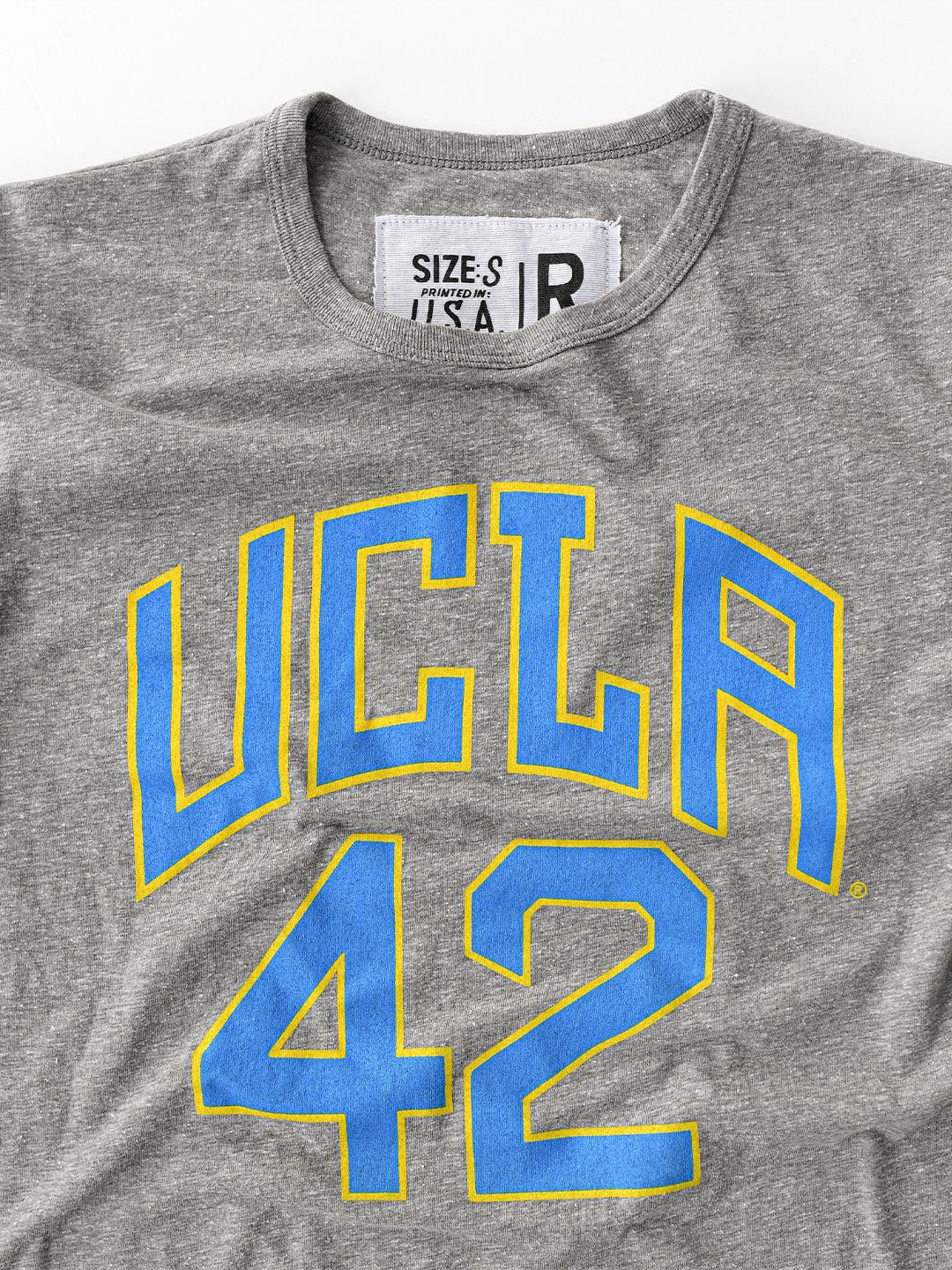 UCLA - Jackie Robinson Bruins Grey Triblend Tee - Image 4