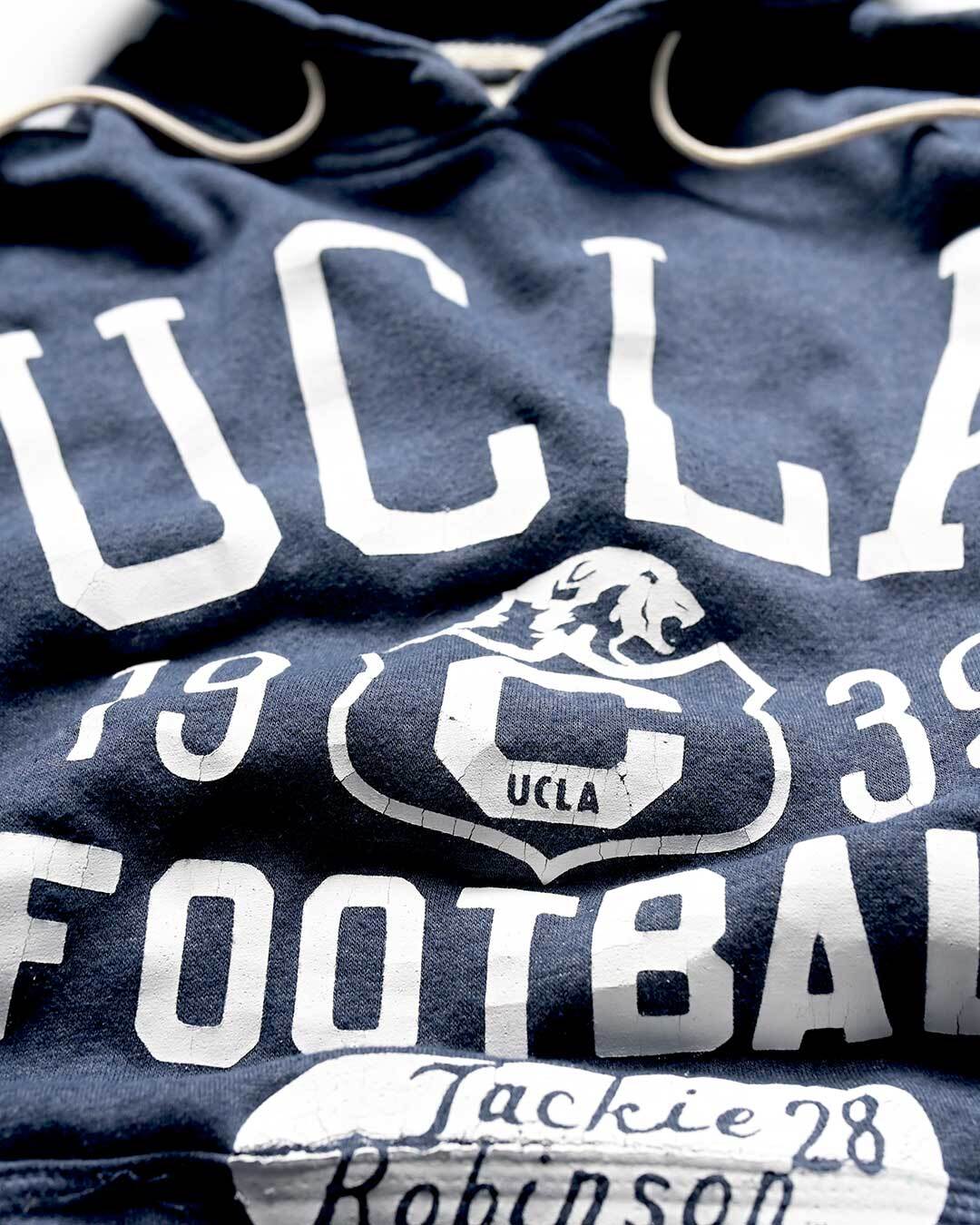 UCLA - Jackie Robinson Football Navy PO Hoody - Image 6