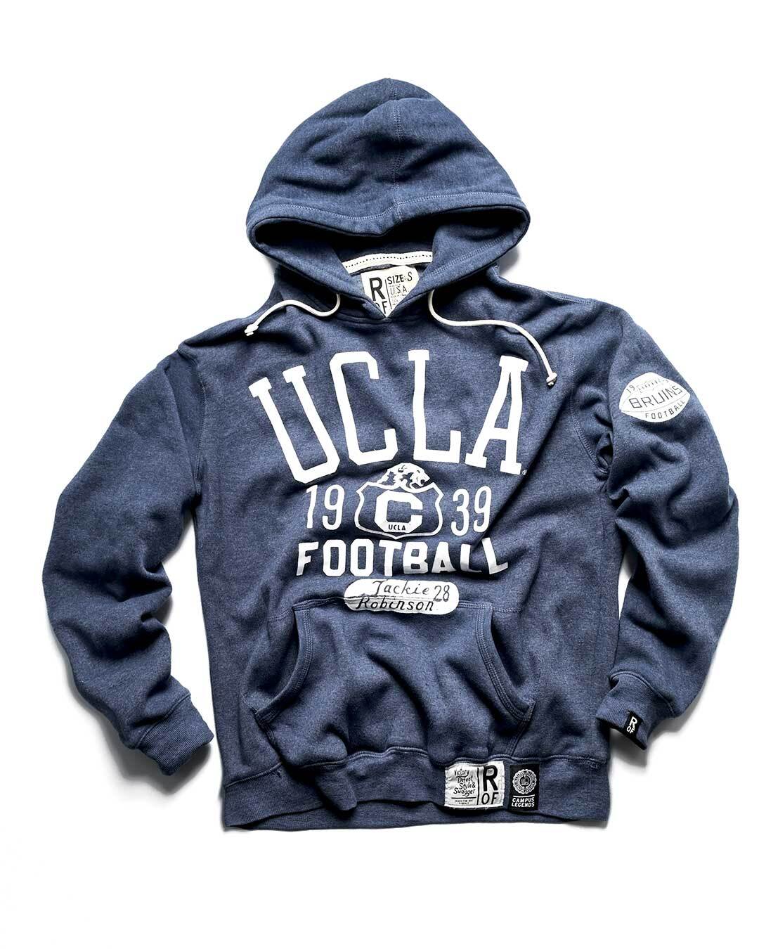 UCLA - Jackie Robinson Football Navy PO Hoody - Image 8