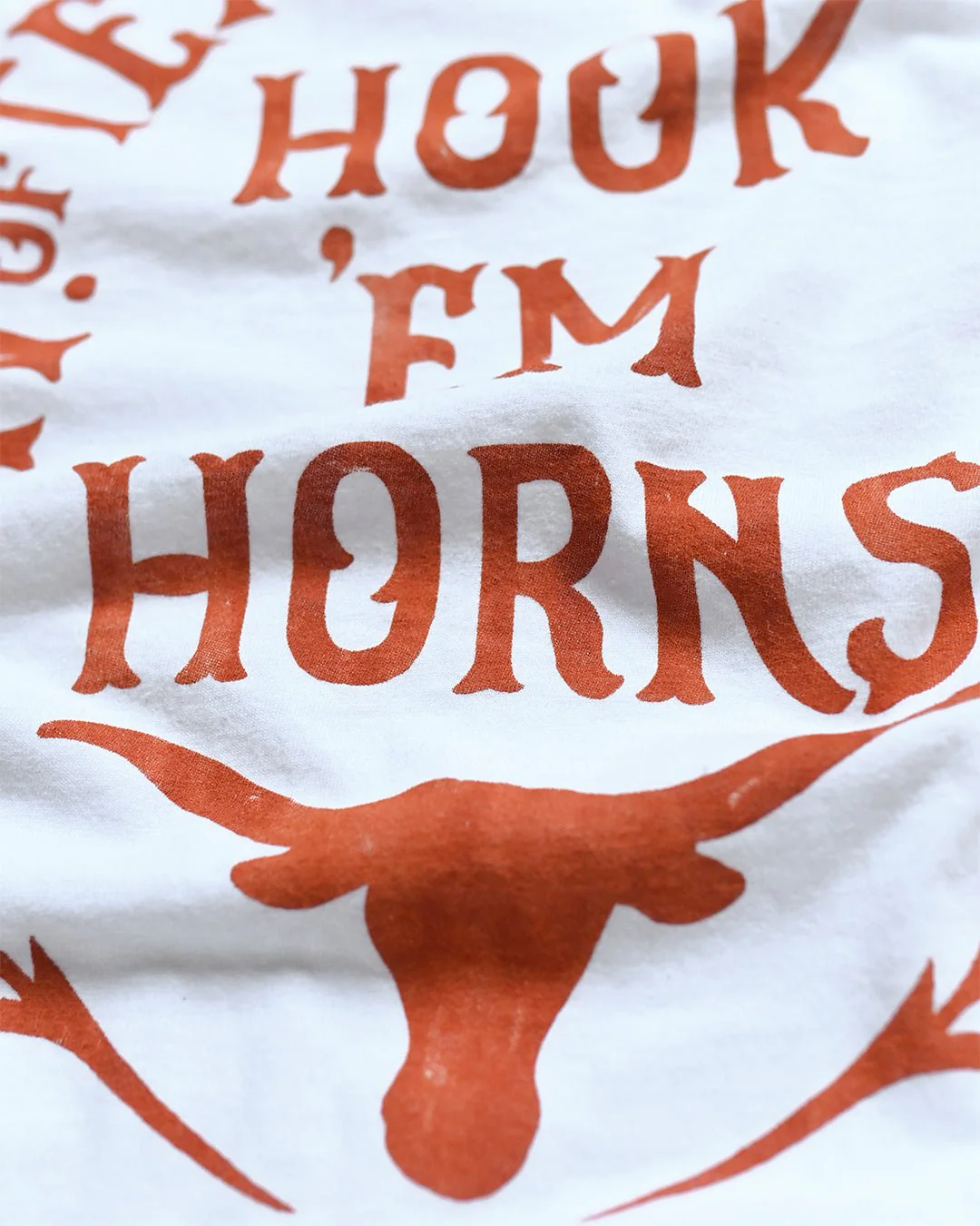 UT - Longhorns Hook 'Em White Long Sleeve Tee - Image 5