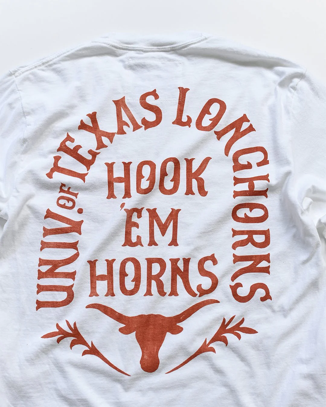 UT - Longhorns Hook 'Em White Long Sleeve Tee - Image 6