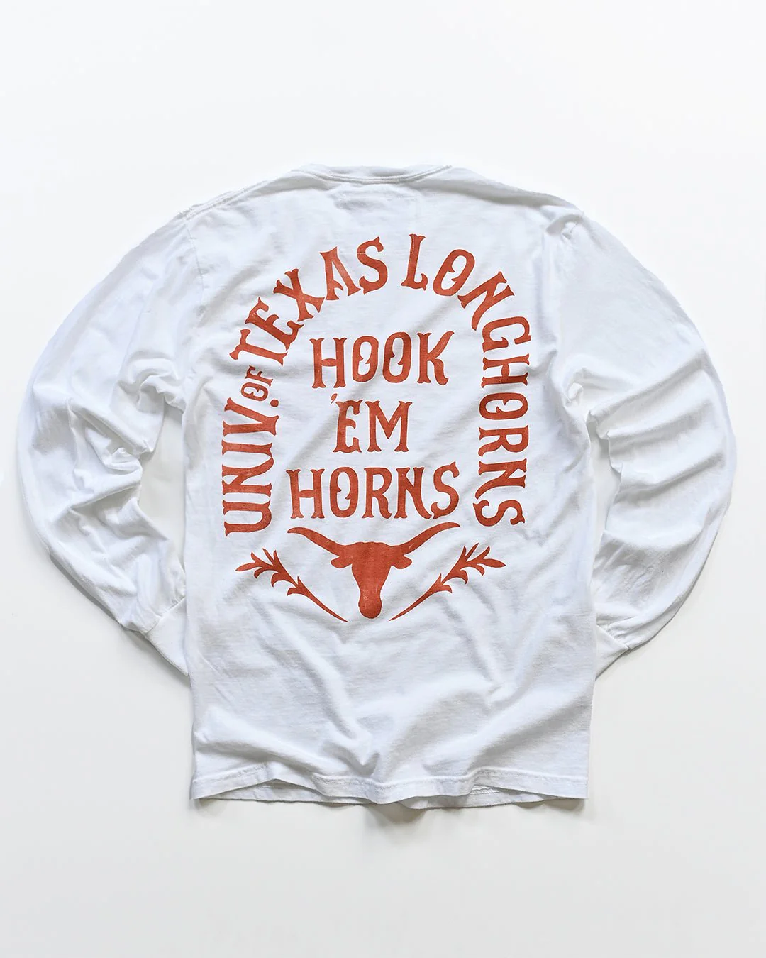 UT - Longhorns Hook 'Em White Long Sleeve Tee - Image 7