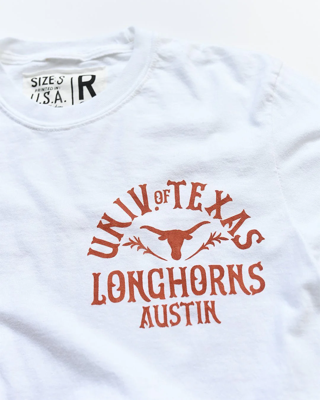 UT - Longhorns Hook 'Em White Long Sleeve Tee - Image 8