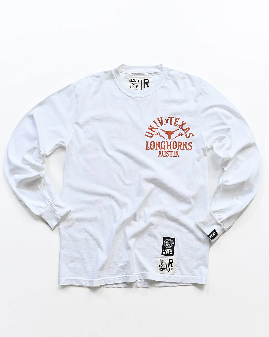 UT - Longhorns Hook 'Em White Long Sleeve Tee - Image 9